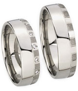 Friendship Rings 925 Silber, 6,00 mm Breite, satiniert /poliert, 5 Zirkonia,