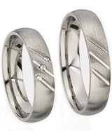 Friendship Rings 925 Silber, 5,00 mm Breite, seidenmatt, 3 Zirkonia,