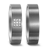 51655/001/009/2000 + 50972/001/000/2000 9, w-si, Made in Germany, 2 mm, mattiert, 6 mm, Diamant, 0.09 ct,
