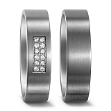 51656/001/012/2000 + 50972/001/000/2000 12, w-si, Made in Germany, 2 mm, mattiert, 6 mm, Diamant, 0.12 ct,
