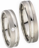 Friendship Rings 925 Silber, 5,00 mm Breite, sandmatt/ poliert, 1 Zirkonia,