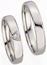 Friendship Rings 925 Silber, 4,00 mm Breite, poliert, 1 Zirkonia,