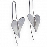 Heart earring stainless steel E241