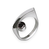 Ring R126BL Stahl mit Farbstein