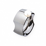 Ring R190 Stahl SW-Perle