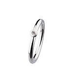 Ring R352 Stahl Brillant 0,016 ct.