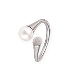 Ring R95 Stahl SW-Perle