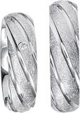 Friendship Rings 925 Silber, 6,00 mm Breite, kratzmatt / poliert, 1 Brillant 0,02 ct. TW/SI,