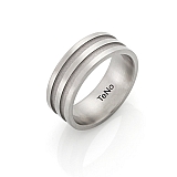 TeNo Ring satiniert und sandmatt 069.3700.D95