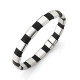 stainless steel rubber bracelet  020.2000.21