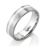 Partnership rings stainless steel silver 067.13S01.D3