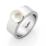 stainless steel pearl ring 069.201PW01